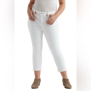 Lucky Brand- Women's Emma Cropped‎ High Waist Jeans - Size 16W - White - NWT